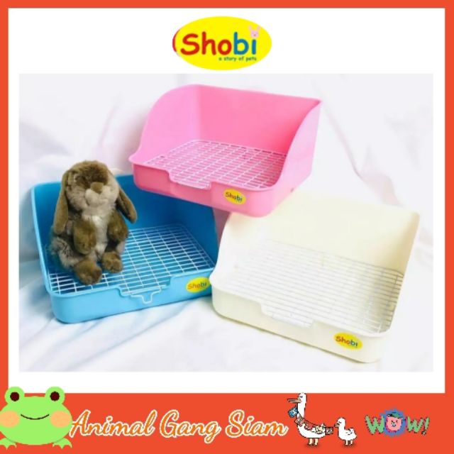 Shobi ห้องน้ำกระต่าย แกสบี้สี่เหลี่ยม ขอบ 3 ด้าน