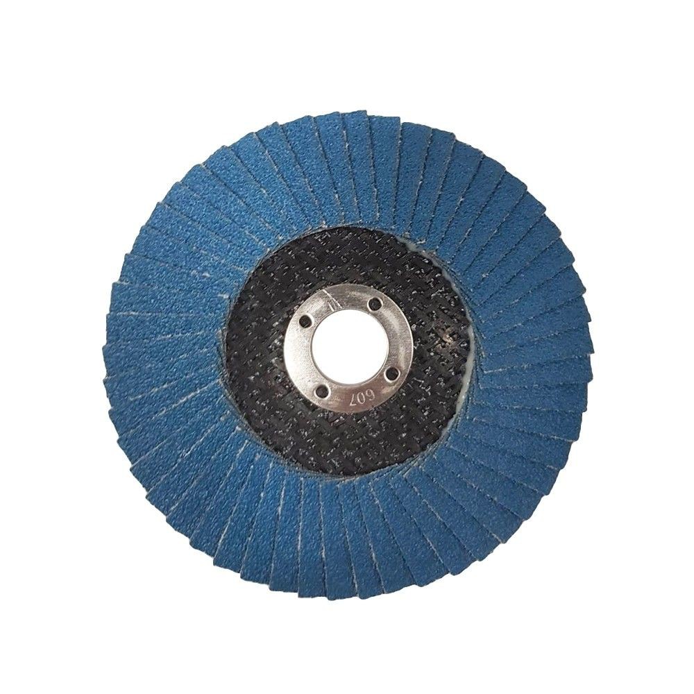 แผ่นเจียร์กระดาษทรายกลม RHODIUS #80 4 นิ้ว เครื่องเจียระไนและอุปกรณ์ FLAP DISC RHODIUS #80 4"