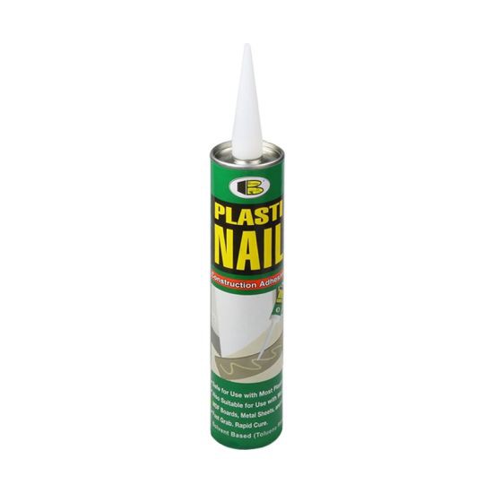 กาวตะปู สูตรน้ำมัน BOSNY รุ่น PlasticNail ขนาด 300 มล. สีขาว ยึดได้ง่ายและเร็ว สำหรับวัสดุทุกประเภท แรงยึดเกาะสูง