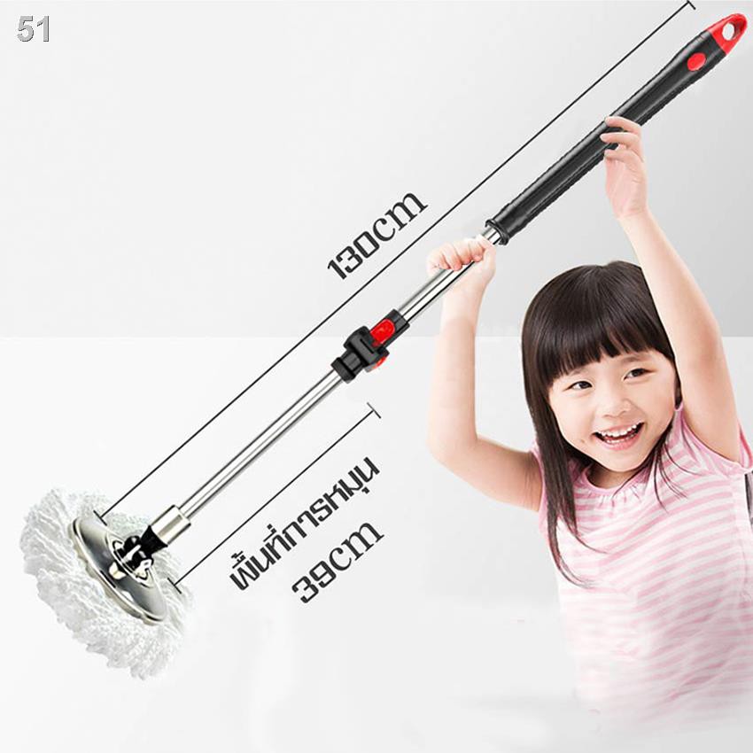 2021 ล่าสุด✤♛spin mop ไม้ถูบ้าน ไม้ถูพื้น ไม้ม๊อบ ถูพื้น ไม้ถูรีดน้ำ ไม้ถูอย่างดี หมุนได้360องศา ไม้ถูพื้นไมโครไฟเบอร์