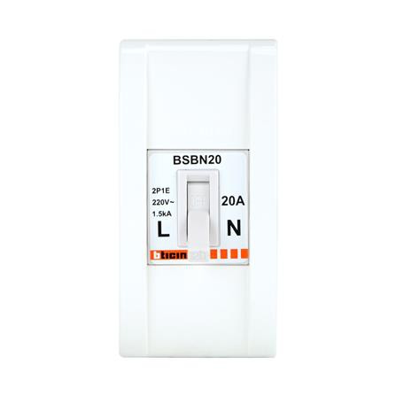 เบรกเกอร์ลอย B-TICINO BSB1/20Bx เกรดไม่ลามไฟ และทนทานต่อแรงกระแทก