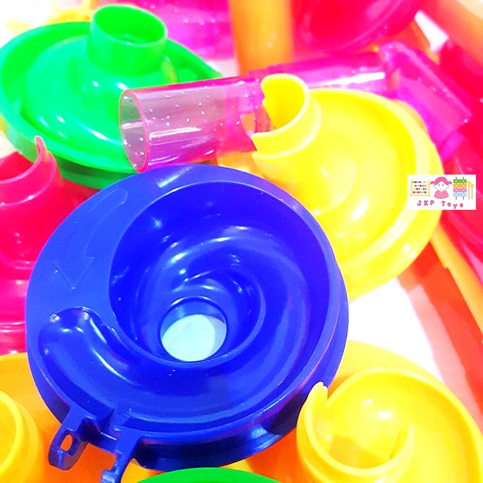 MARBLE RUN รางลูกแก้วหรรษา แบบประกอบเองตามจินตนาการ รุ่น105 pcs.