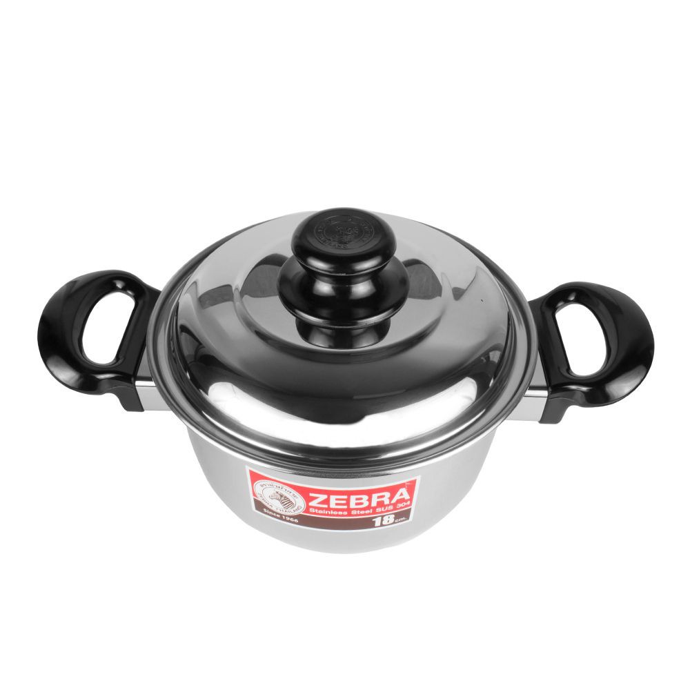 ชุดหม้อ MERRY 18 ซม.+กล่องอาหาร ZEBRA 4ชิ้น/ชุด POT MERRY 18 CM+FOOD CONTAINER ZEBRA MERRY 4PCS