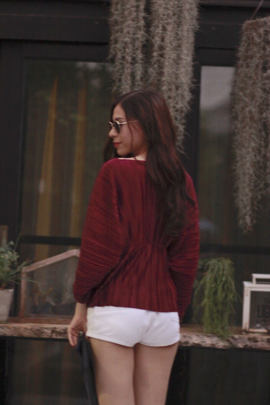 TP0036 เสื้อแฟชั่น เสื้ออัดพีท เสื้อลายลิ้ว เสื้อทำงาน เสื้อไปเที่ยว เสื้อออกงาน