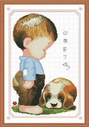 การ์ตูน ชุดปักครอสติช พิมพ์ลาย ครอสติสจีน งานฝีมือ DIY
