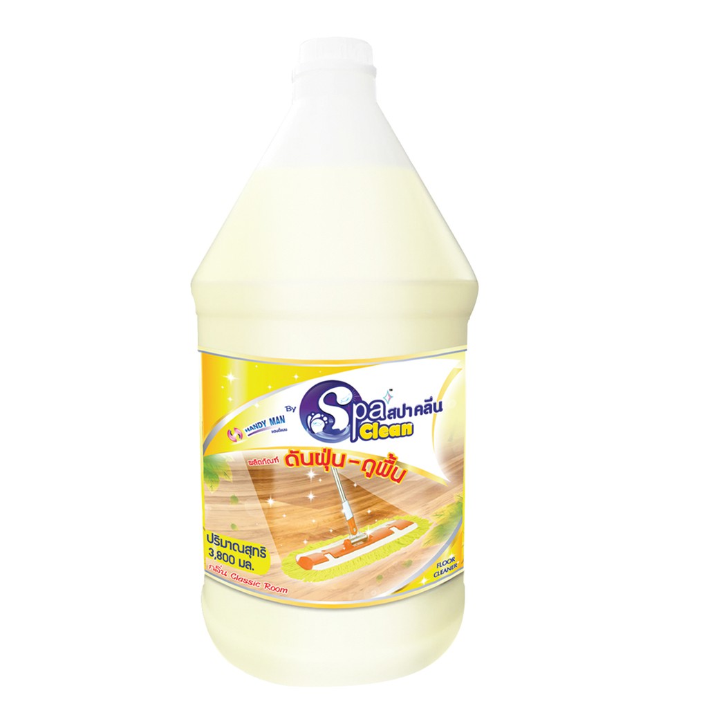 Spaclean สปาคลีนดันฝุ่น-ถูพื้น 3800มล. (เลือกกลิ่นได้)