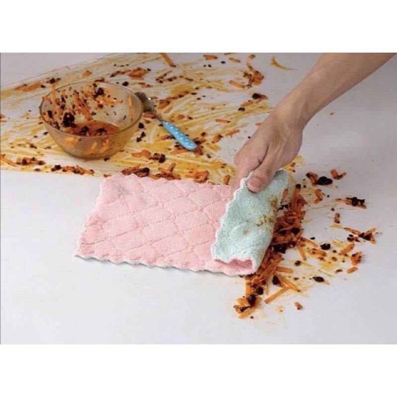 ผ้าเอนกประสงค์ (ขนาดผ้า 27x16 cm) ผ้าทำความสะอาด ผ้าเช็ดรถ เช็ดคราบน้ำมัน