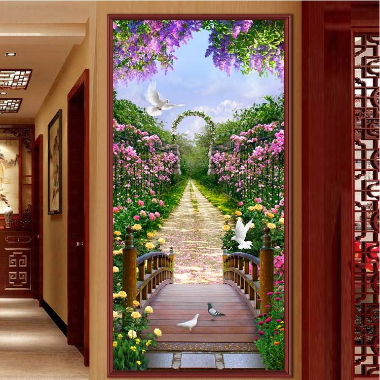 สะพาน ครอสติสคริสตัล Diamond painting โมเสก ภาพติดเพชร งานฝีมือ DIY