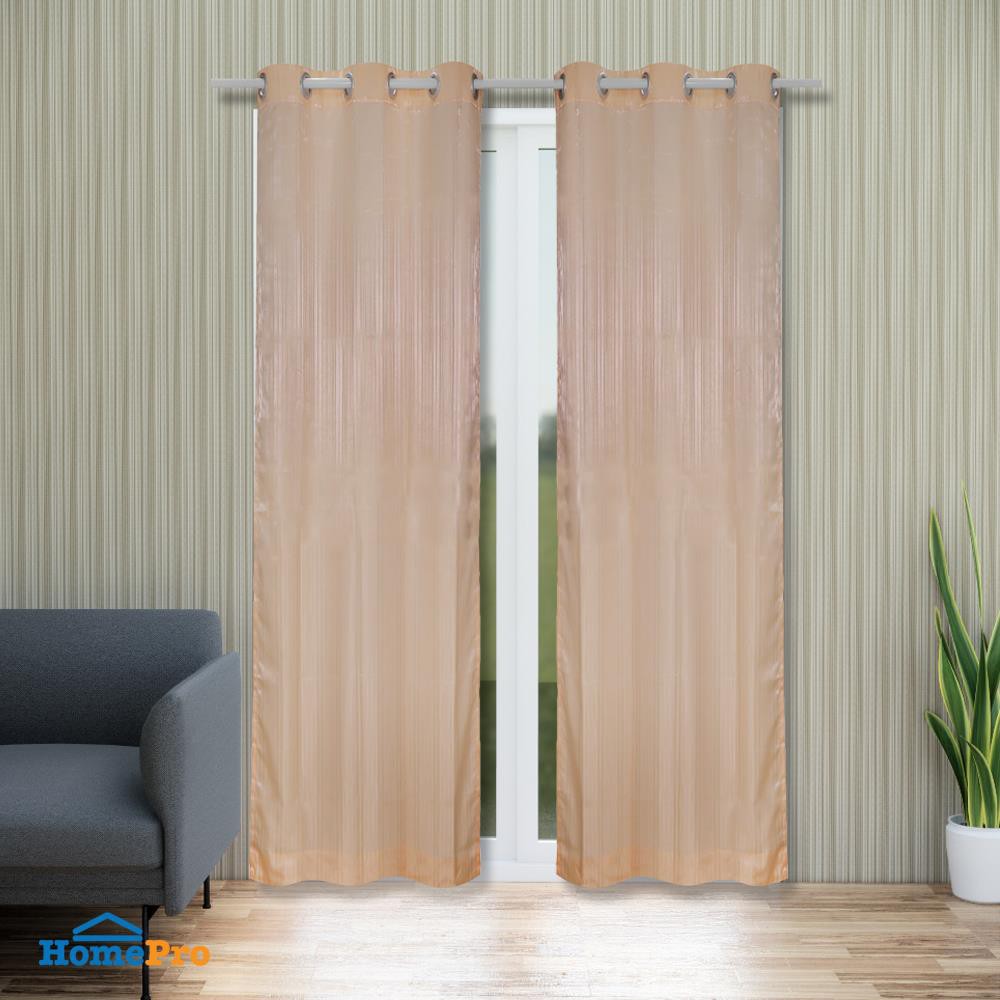 ผ้าม่าน EYELET CHILD FREEDOM GROOVY 110X220 ซม. สีส้ม ผ้าม่านประตู CURTAIN ผ้าม่านและมู่ลี่