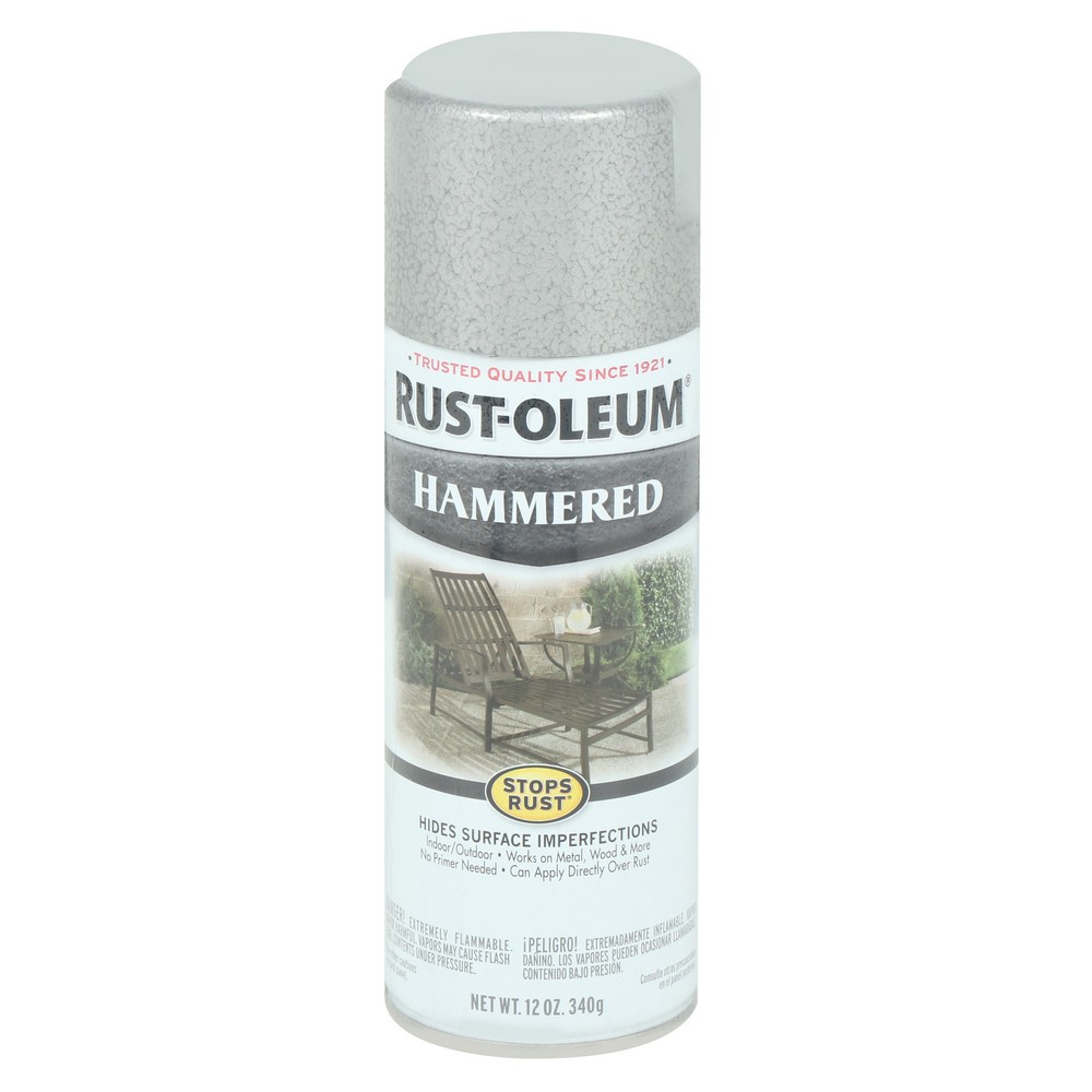 สีพ่น อุปกรณ์ก่อสร้าง สีกระป๋อง สีสเปรย์กันสนิมแฮมเมอร์ RUST-OLEUM #7213 12OZ