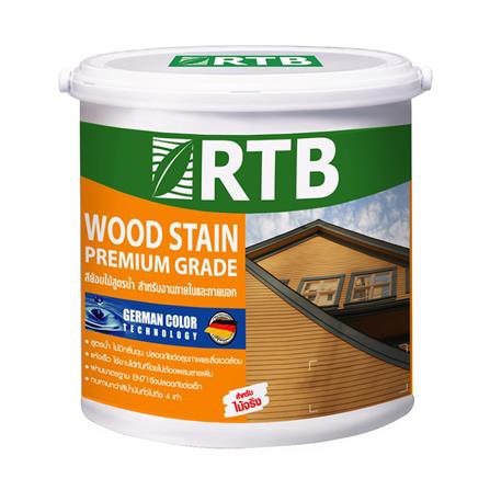 สีย้อมไม้เงา RTB #WP107 เงา สีไม้สักทอง 1/4 แกลลอน สวยงามเหมือนไม้จริงตามธรรมชาติ