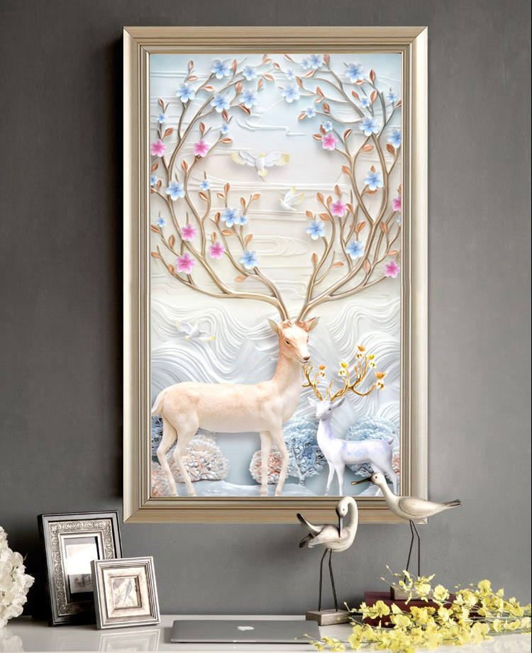 แจกันดอกไม้ ครอสติสคริสตัล Diamond painting โมเสก ภาพติดเพชร งานฝีมือ DIY