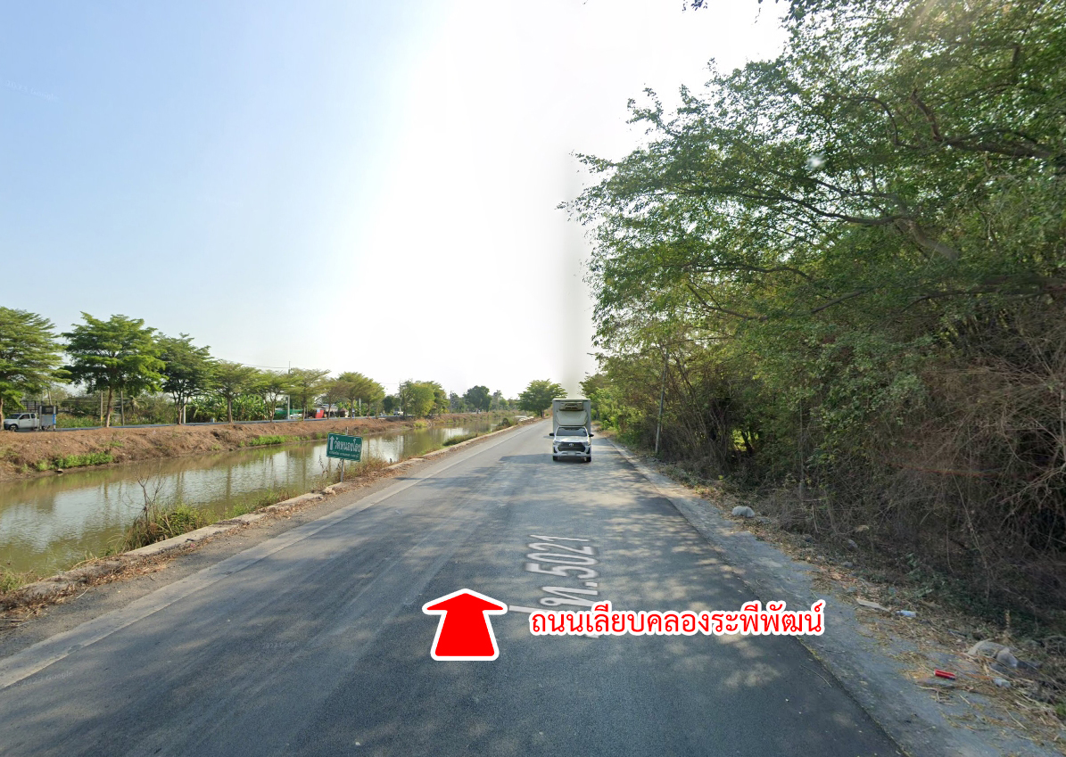 62109-ขายที่ดิน ถนนคลองเก้า คลองระพีพัฒน์ หนองเสือ ปทุมธานี