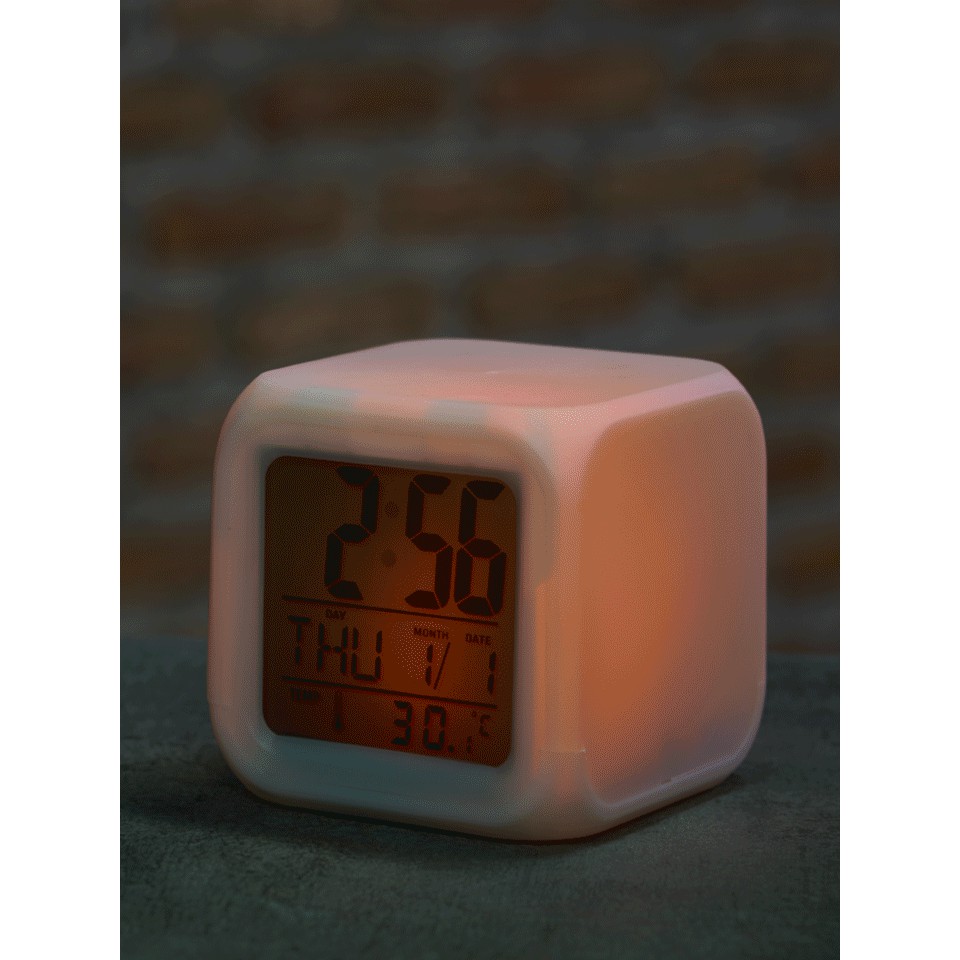 !!สินค้าขายดี!! นาฬิกาตั้งโต๊ะดิจิตอลพร้อมไฟ LED นาฬิกาปลุก วัดอุณหภูมิได้ LED Desk Clock