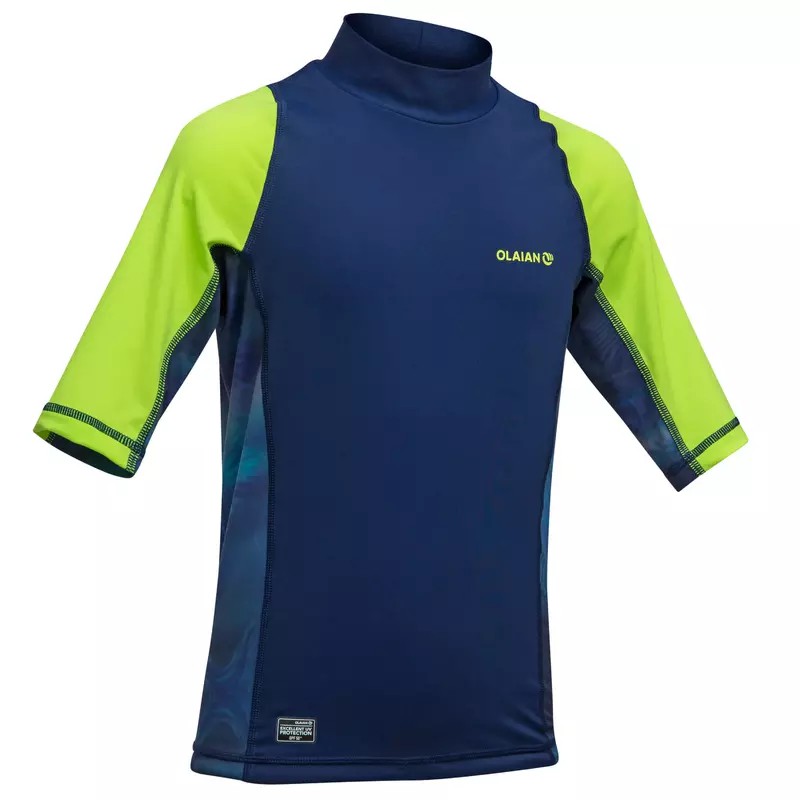OLAIAN เสื้อกันรังสียูวีสำหรับเด็กผู้ชายรุ่น 500
