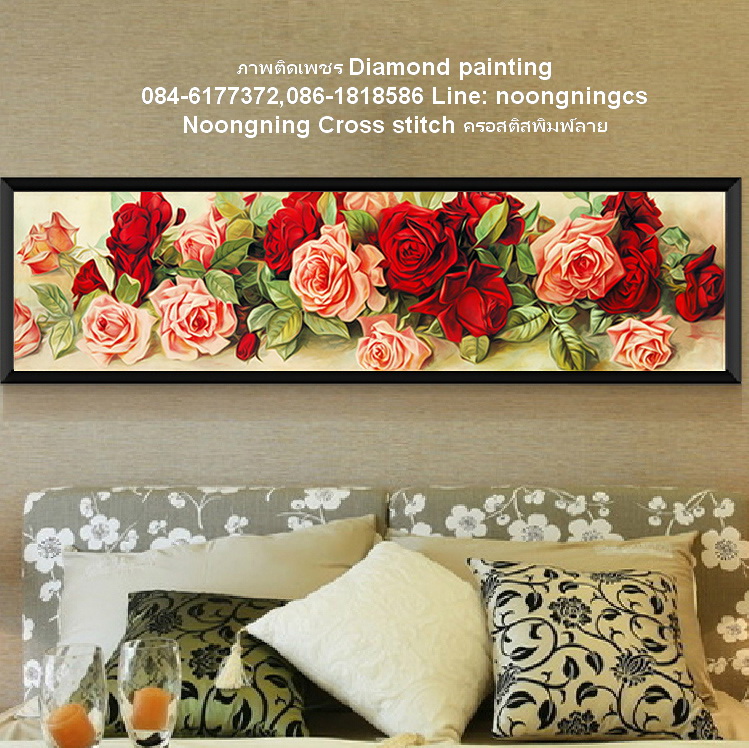 พระพุทธเจ้า ครอสติสคริสตัล Diamond painting โมเสก ภาพติดเพชร งานฝีมือทำที่บ้าน DIY