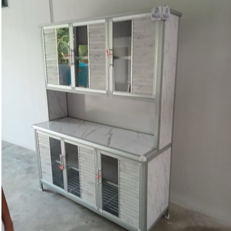 ตู้ครัวสูงปูกระเบื้อง ขนาด 150 ซม ลายหินอ่อน ฟรีจัดส่งกทม.ปริมณฑล