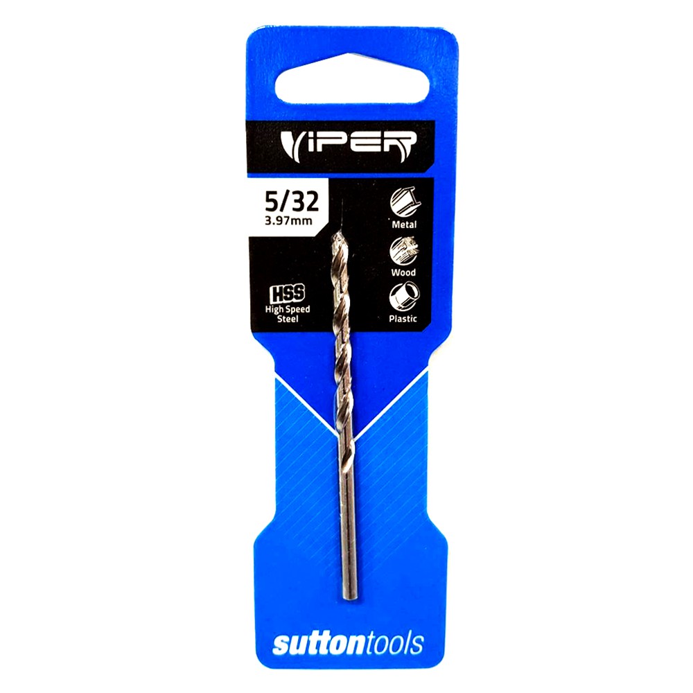 เครื่องมือช่าง สว่าน ดอกสว่าน ดอกเจาะเหล็ก SUTTONTOOLS HIGH SPEED 5/32นิ้ว METAL DRILL BIT SUTTONTOOLS HIGH SPEED 5/32"
