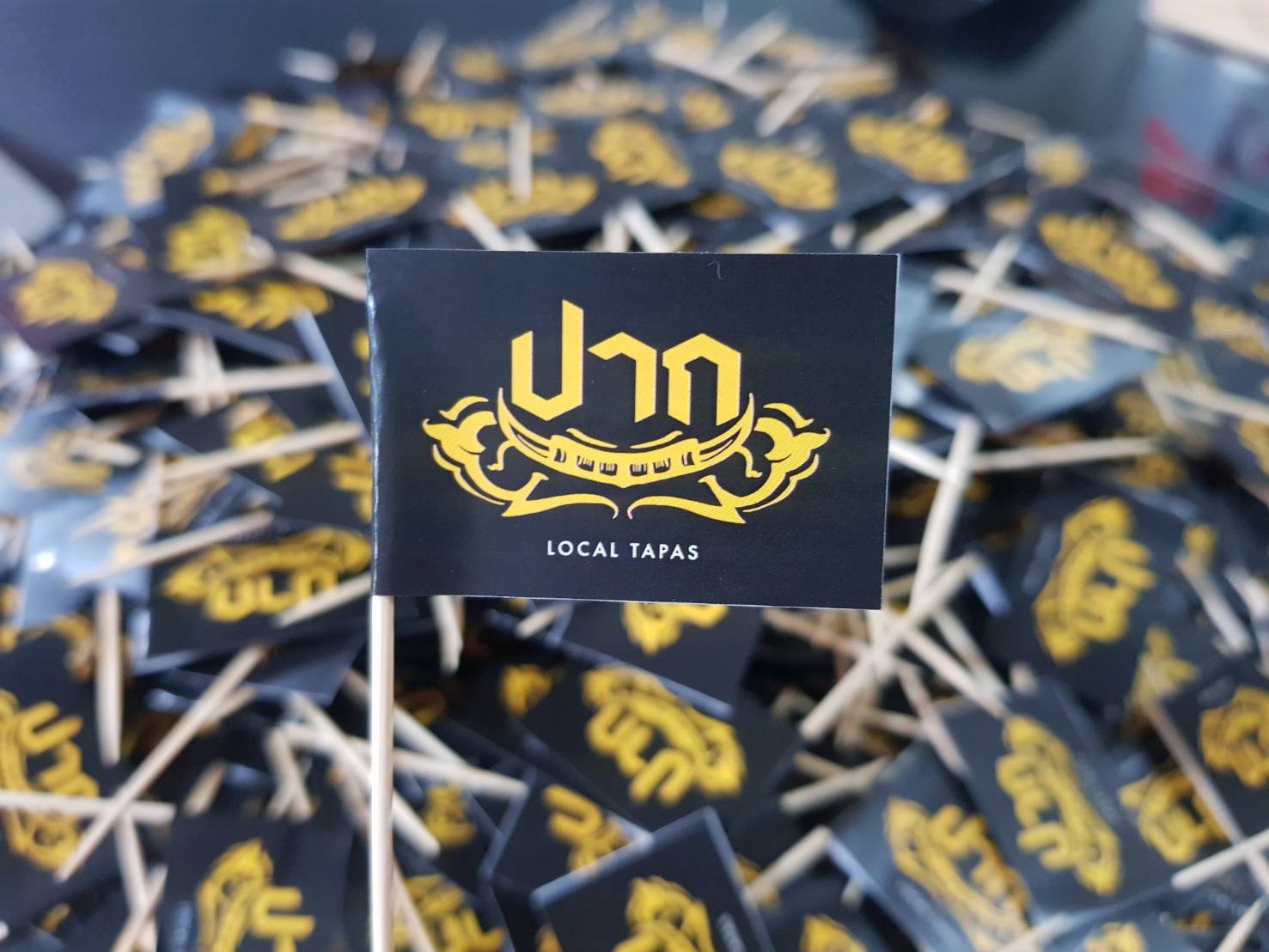 FOOD FLAG ธงปักอาหารก้าน 6.5 cm (ค็อกเทล)ไดคัทมาตราฐาน