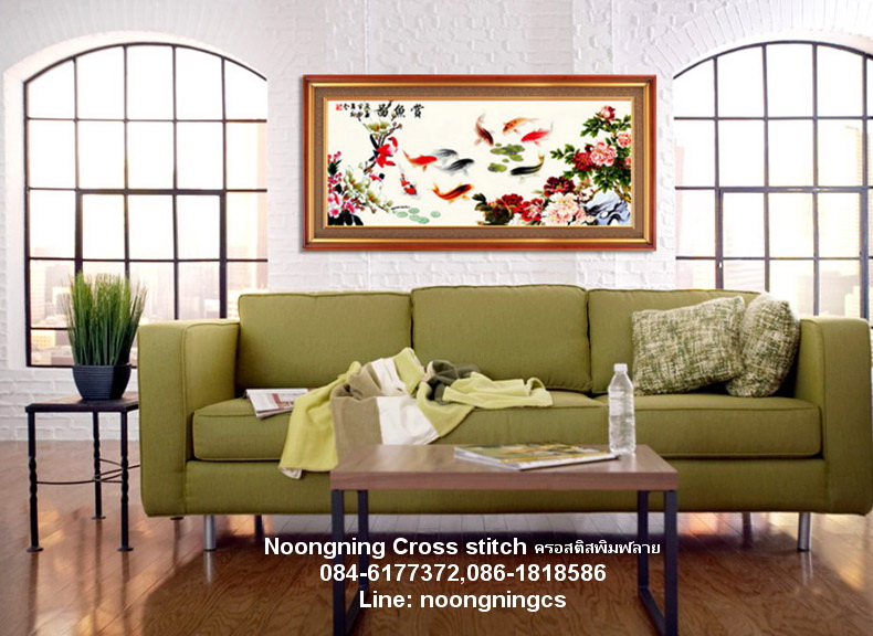 แมวนอน ชุดปักครอสติช พิมพ์ลาย ครอสติสจีน งานฝีมือ DIY