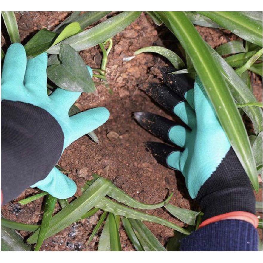 🔥ถุงมือ ขุดดิน พรวนดิน ถุงมือขุดดินทำสวน 1Pair ถุงมือสวนสำหรับขุดสวนความปลอดภัยในการทำงานถุงมือทำงาน สำหรับงานขุด ปลูก