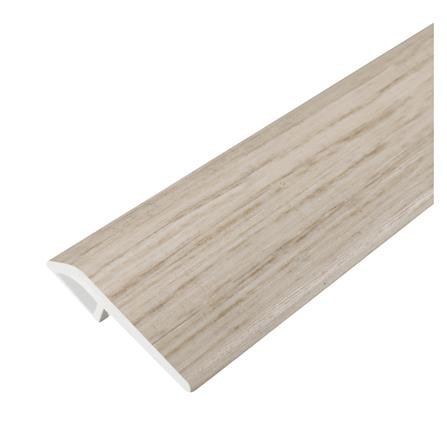 ตัวจบขอบประตู PVC CROBERN 24x2400x5 มม. สีWHITE-GRAY สวยงาม ทนทาน