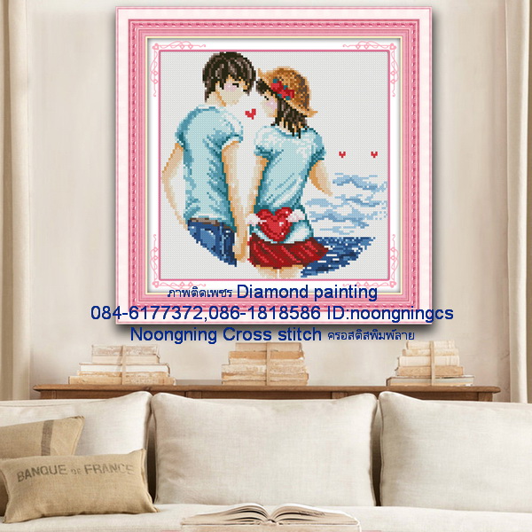 ม้า8ตัวมงคล ครอสติสคริสตัล Diamond painting โมเสก ภาพติดเพชร งานฝีมือ DIY