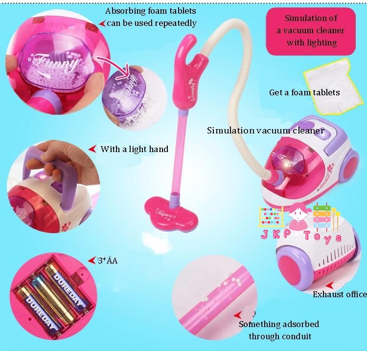 รถเข็นทำความสะอาดพร้อมเครื่องดูดฝุ่น Magical Cleaner Play Set
