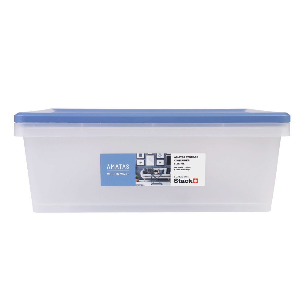 กล่องเก็บของ 29x39.1x15 ซม. AMATAS 6692 สีฟ้า
