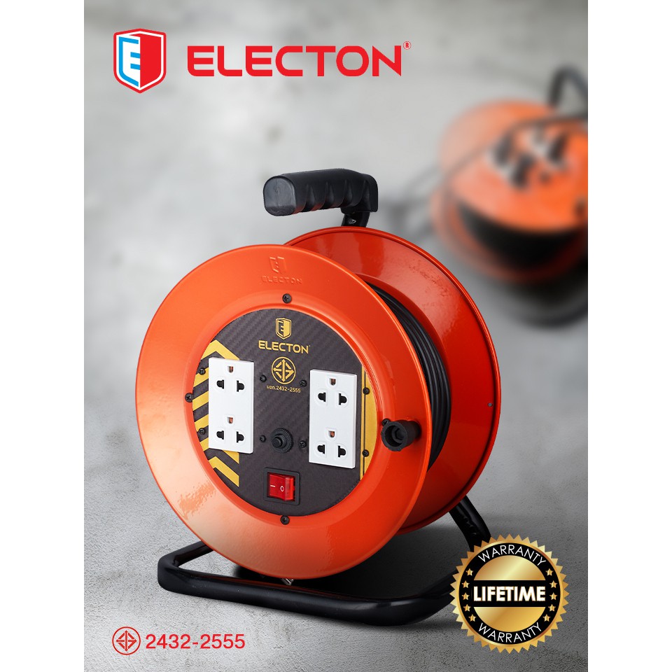 !!สินค้าขายดี!! ELECTON ล้อเก็บสายไฟ ELECTON Heavy Duty Metal Cable Reel