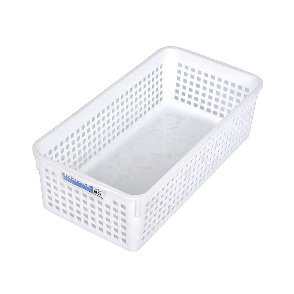 ตะแกรงใส่ของเหลี่ยมสูง กลาง INSPACE KECH 5188 สีขาว KITCHEN GRATE SQUARE INSPACE KECH 5188 WHITE