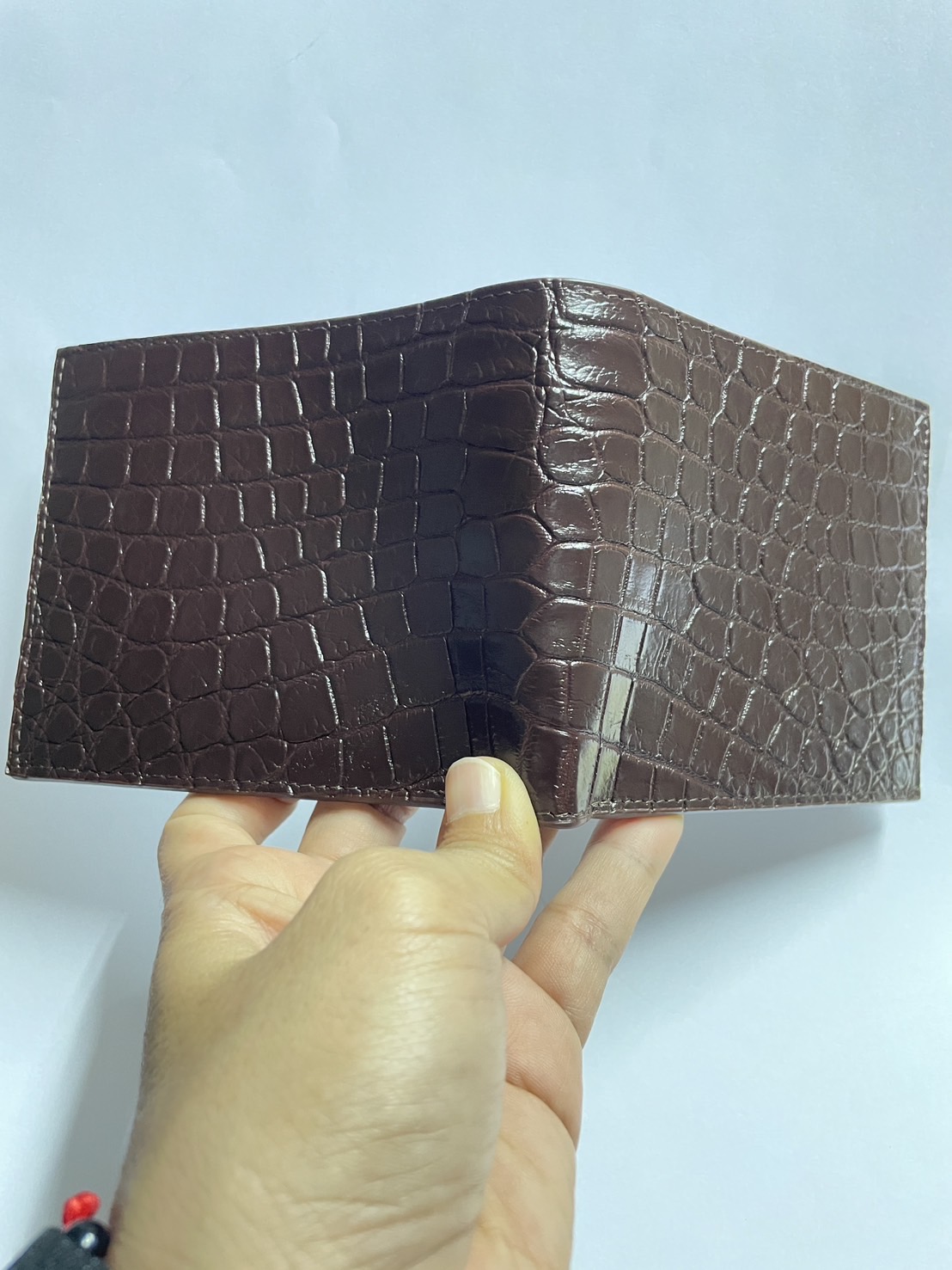 กระเป๋าหนังจระเข้แท้ หนังท้อง