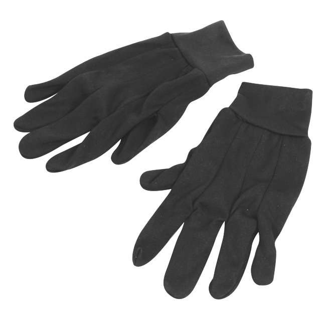 ถุงมือผ้า FITT ดำ FITT BLACK FABRIC GLOVES