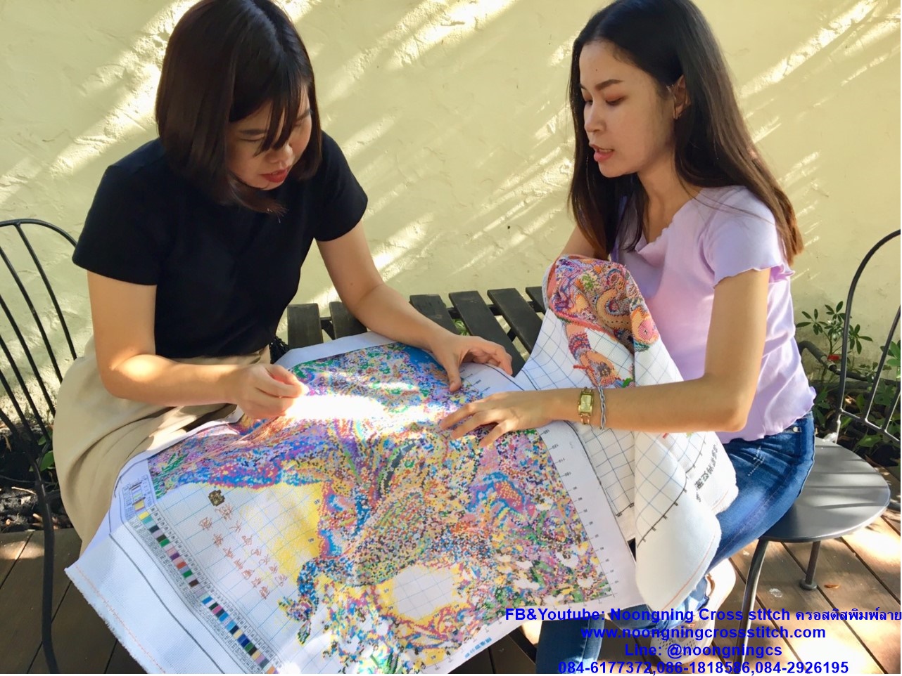 ปราสาทสวยงาม ชุดปักครอสติช พิมพ์ลาย ครอสติสจีน งานฝีมือ DIY