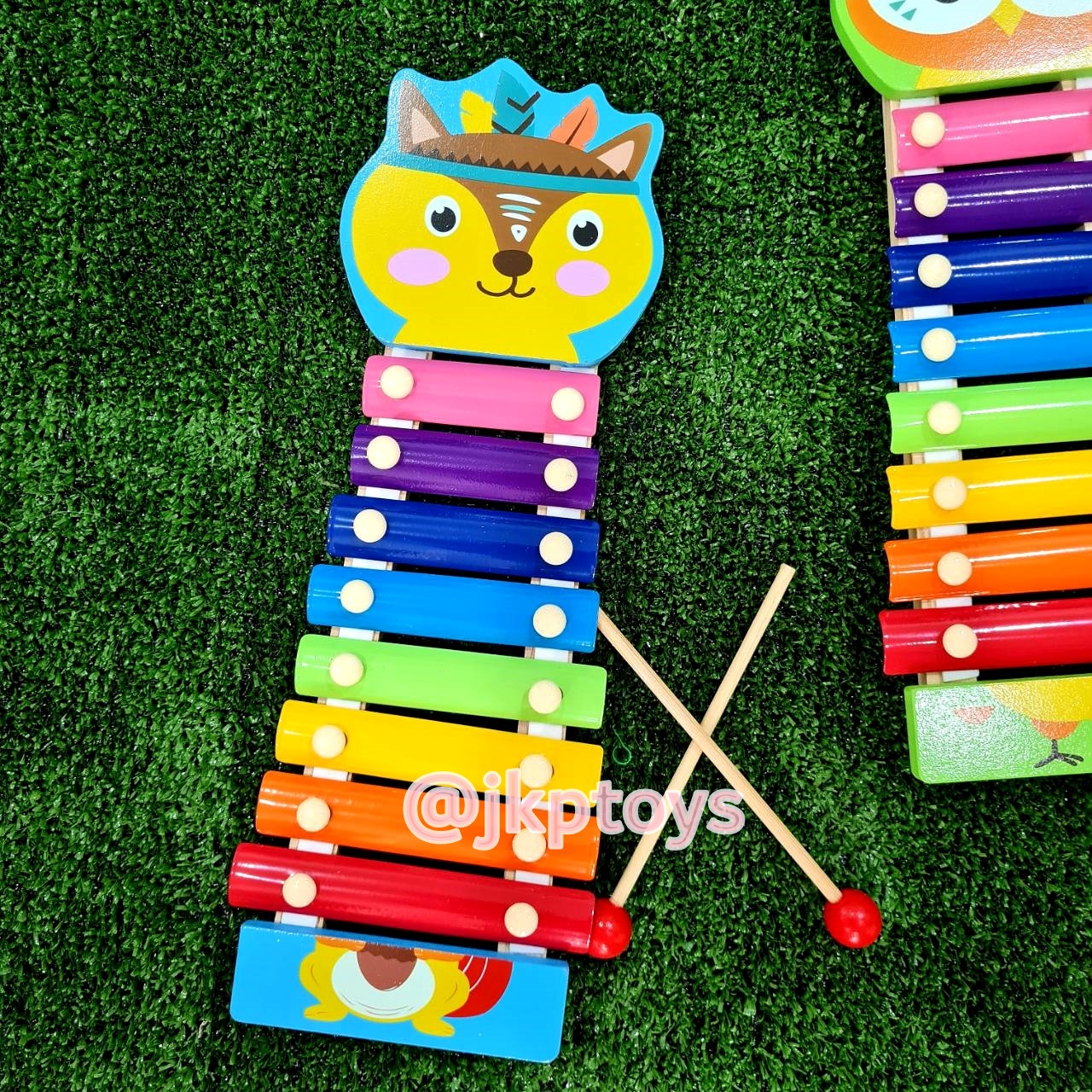 ของเล่นไม้เสริมพัฒนาการ ระนาดไม้ลายสัตว์