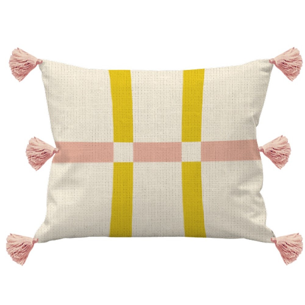 หมอนอิง HOME LIVING STYLE GIN 16X20 นิ้ว สีขาว หมอนหนุนและหมอนข้าง
