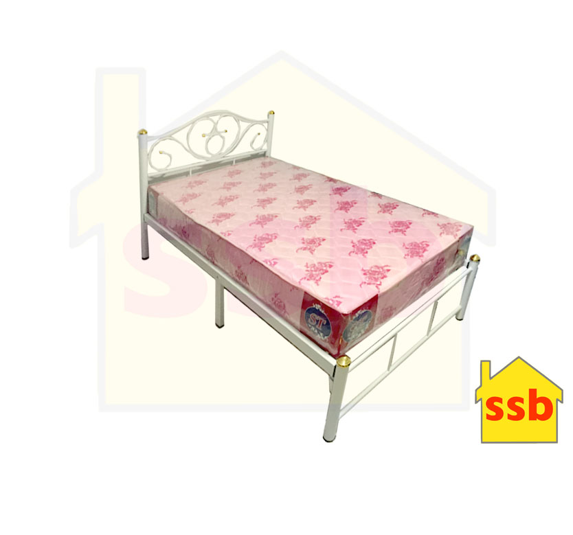 เตียงพร้อมที่นอน ขนาด 3.5 ฟุต