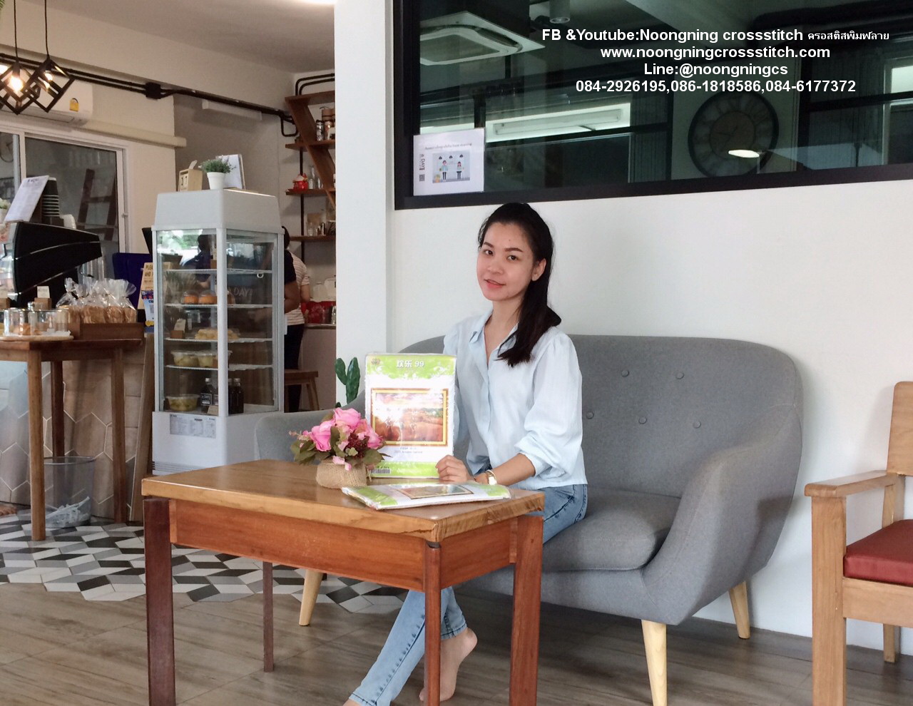 วิถีชาวนา ชุดปักครอสติส พิมพ์ลาย ครอสติสจีน งานฝีมือทำที่บ้าน DIY