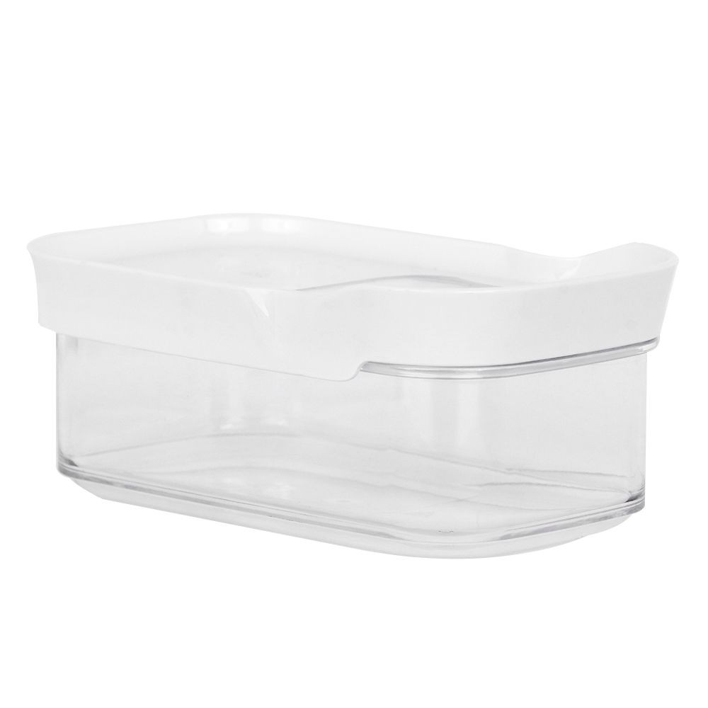 กล่องอาหารเหลี่ยมฝาสไลด์ LOC-TITE 0.5 ลิตร สีขาว FOOD CONTAINER SLIDE LOC-TITE 0.5L WHITE