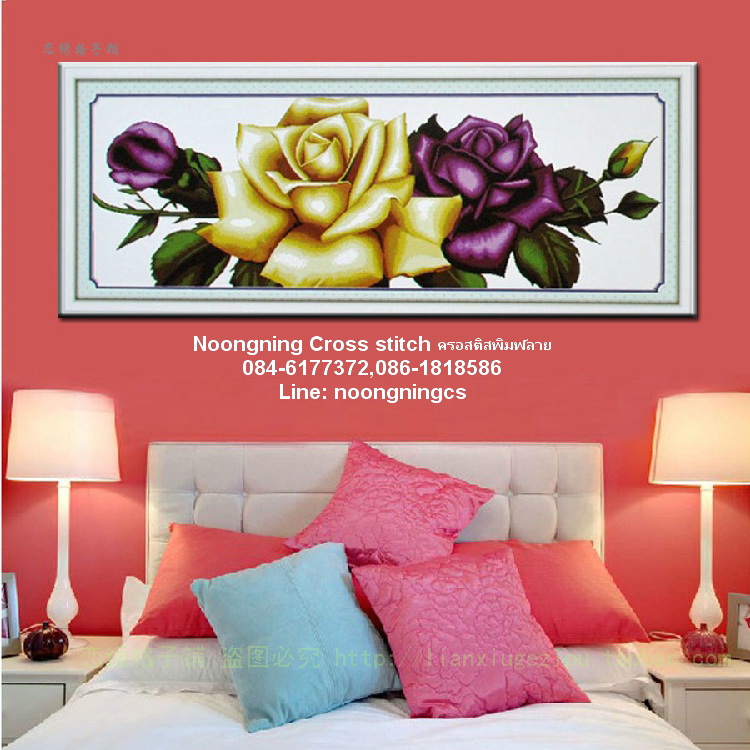 เหยี่ยว ชุดปักครอสติช พิมพ์ลาย ครอสติสจีน งานฝีมือ DIY