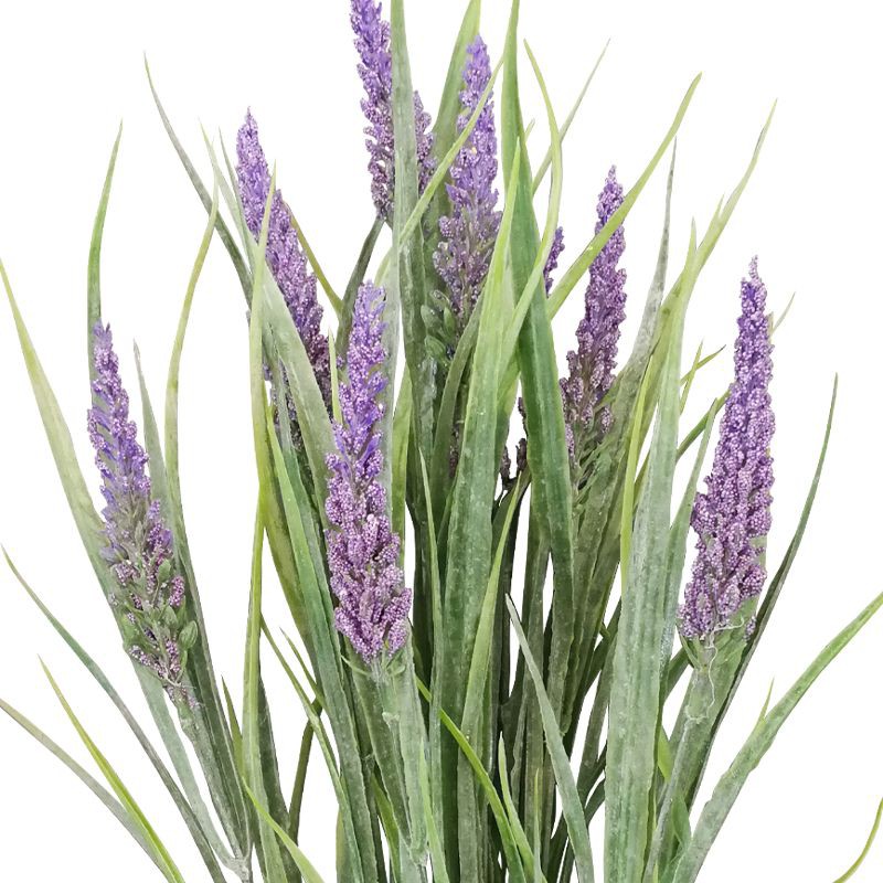 FONTE ดอกไม้ประดิษฐ์ ดอกลาเวนเดอร์ รุ่น YF19059 ขนาด 56 ซม. สีเขียว - ม่วง