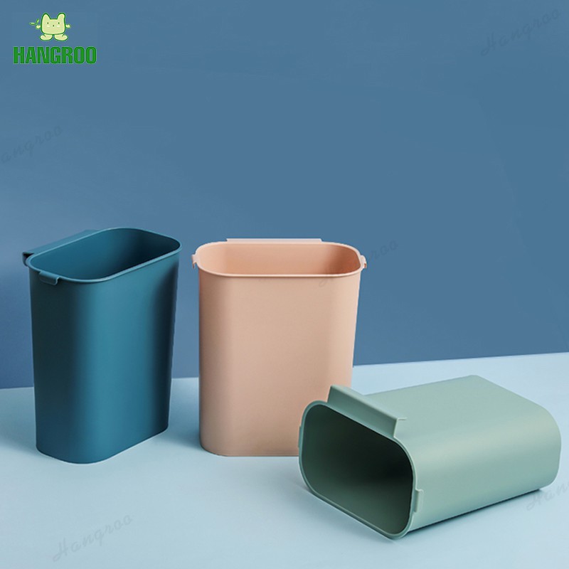 HANGROO H623 ถังขยะแบบแขวน ถังขยะ ถังขยะแบบมีที่เกี่ยวหลังบานพับ
