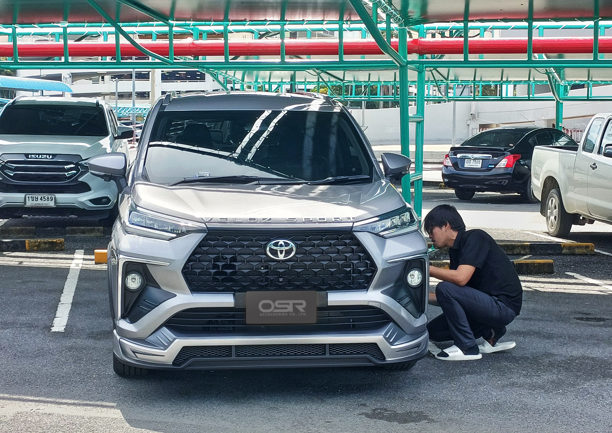 ชุดแต่งรถ-สเกิร์ต-สปอยเลอร์ Toyota Veloz 2022 ทรง SR-Limited