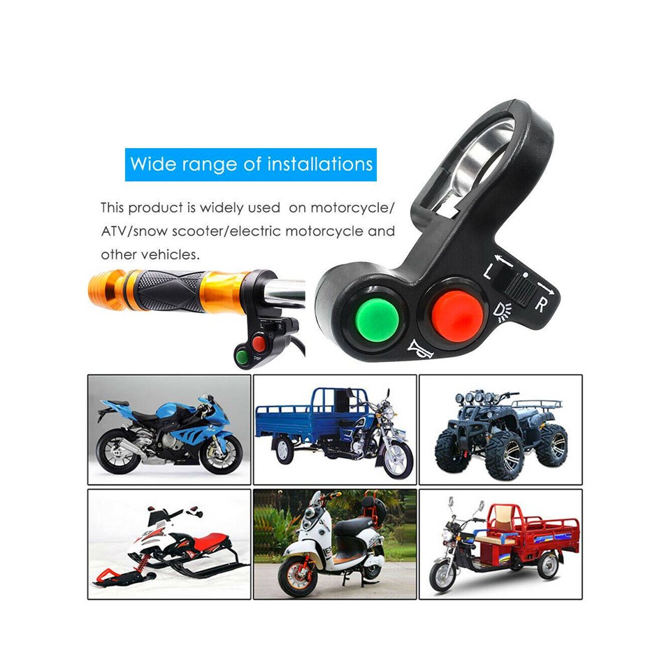 !!สินค้าขายดี!! สวิตช์แฮนด์อเนกประสงค์ ติดรถมอเตอร์ไซค์ Universal Multi-Switch For Motorcycles