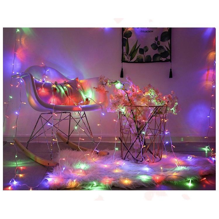 ไฟประดับ ไฟกระพริบ led 100ดวง ยาว9m นิ่งได้ ไฟตกแต่ง 100led ไฟแต่งสวน ไฟหิ่งห้อย ไฟนางฟ้า ไฟหยดน้ำ ไฟปีใหม่ ไฟคริสมาสต์