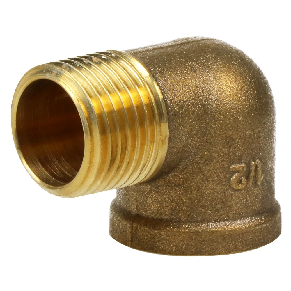 ท่อประปา ข้อต่อ ท่อน้ำ ท่อPVC ข้องอ 90 เกลียวนอกเกลียวใน ทองเหลือง CITY 1/2" ELBOW THREAD MF BRASS SOCKET CITY 1/2"