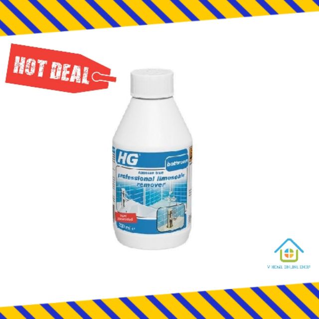 น้ำยาขจัดคราบหินปูนห้องน้ำ เข้มข้น HG 250 มล. CLEANER BATH LIMESCALE 250ML BLUE HG