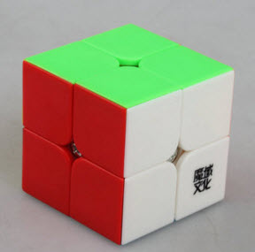 รูบิค Rubik MoYu LingPo 2x2x2 50mm Stickerless