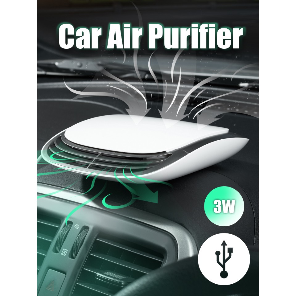 !!สินค้าขายดี!! เครื่องกรองอากาศติดรถยนต์ Car Air Purifier