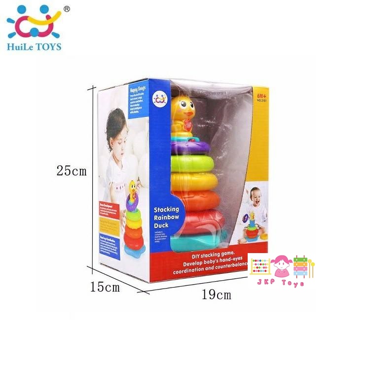 Huile Toys Stacking Rainbow Duck ห่วงเรียงซ้อนลูกเป็ดน้อย